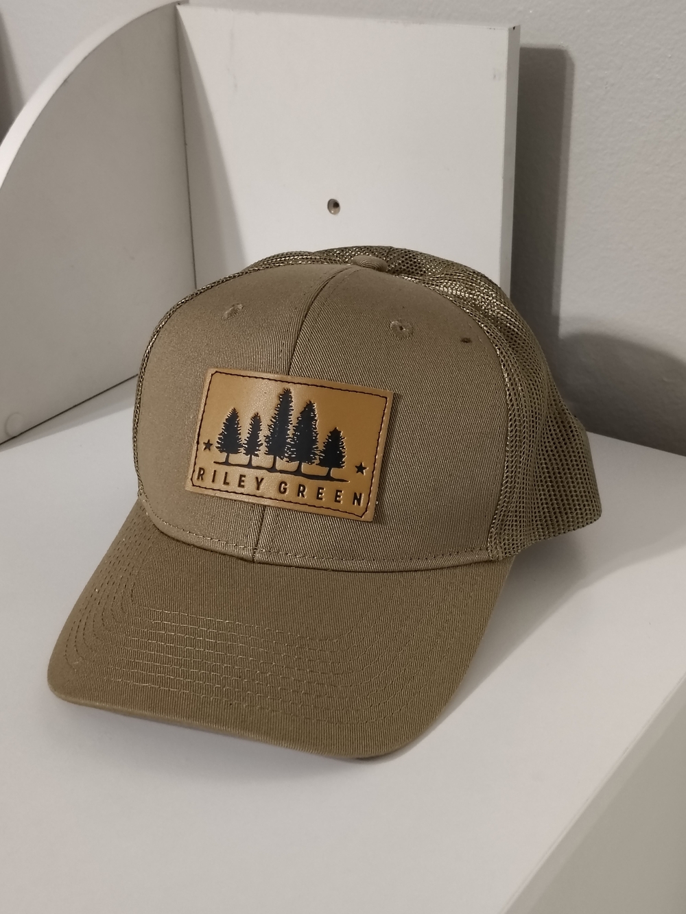Port Authority, Riley Green Patch Mesh-Back Cap